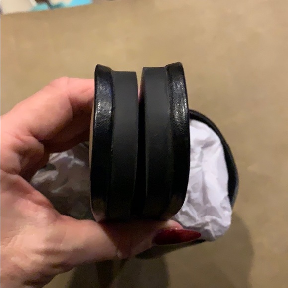 SAKS FIFTH AVENUE Leather Slip ons Sandals - Picture 4 of 4